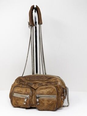 Alexander Wang Brenda Messenger Genuine Leather Convertible Crossbody Purse Bag